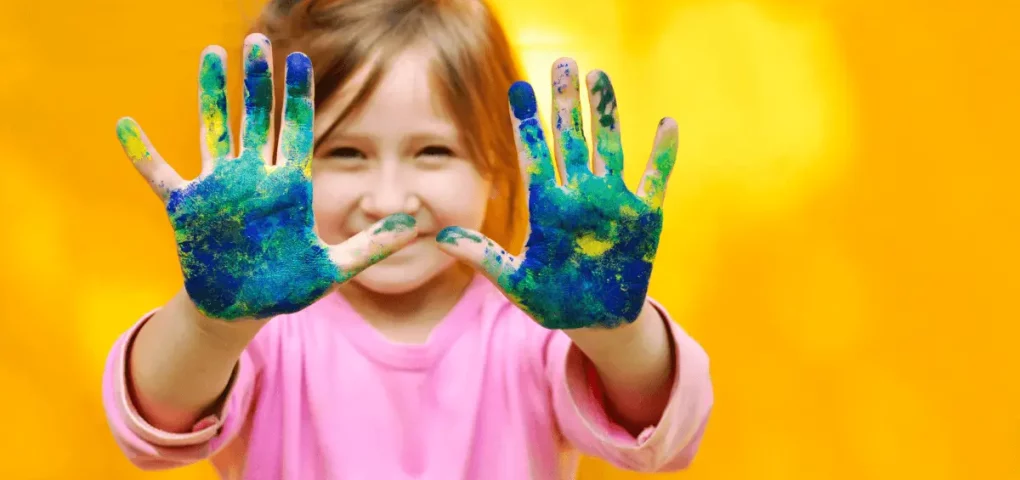 sensory play develops creativity in 1-year olds